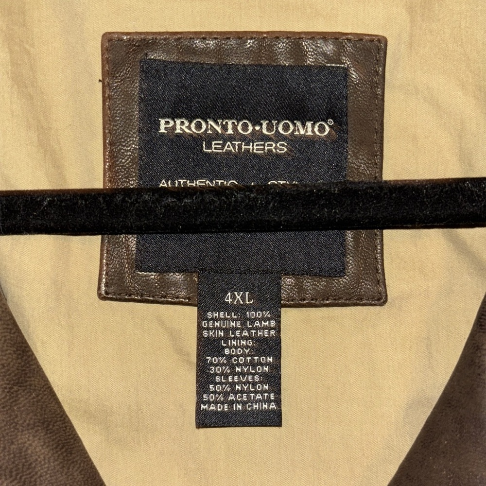 Pronto Uomo Lamb Skin leather Mens jacket - Picture 4 of 11